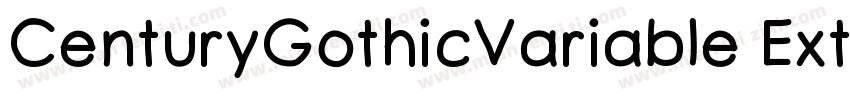 CenturyGothicVariable ExtraBold字体转换